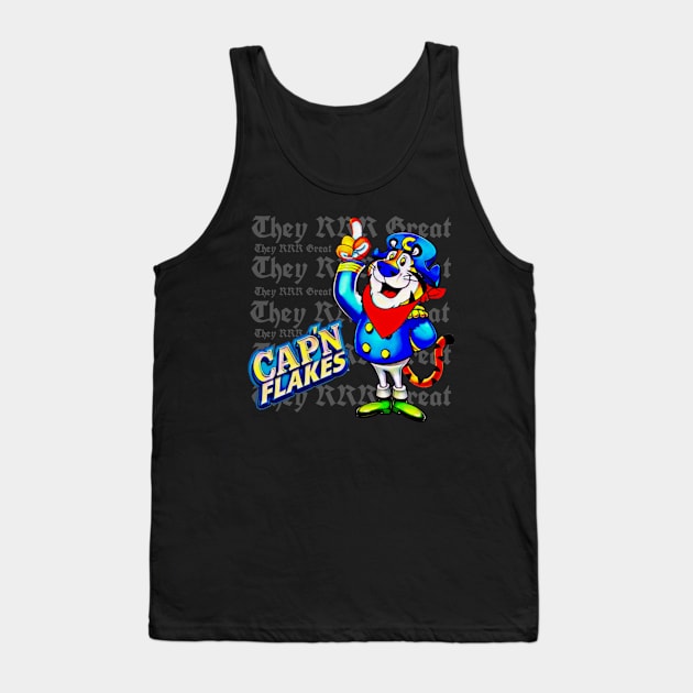 Cap'n Flakes Tank Top by Retrostuff